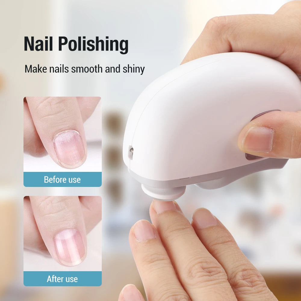 2-in-1 elektrische nagelknipper en polijstmachine – Automatische trimmer voor volwassen- en babynagels