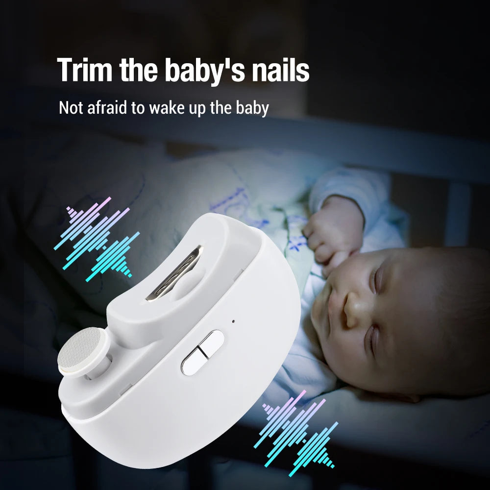 2-in-1 elektrische nagelknipper en polijstmachine – Automatische trimmer voor volwassen- en babynagels