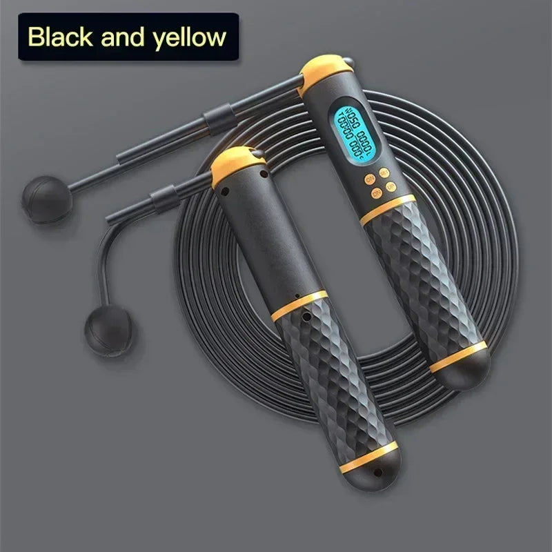 "2-in-1 Multifun Skipping Rope with Digital Counter & Non-slip Handles"