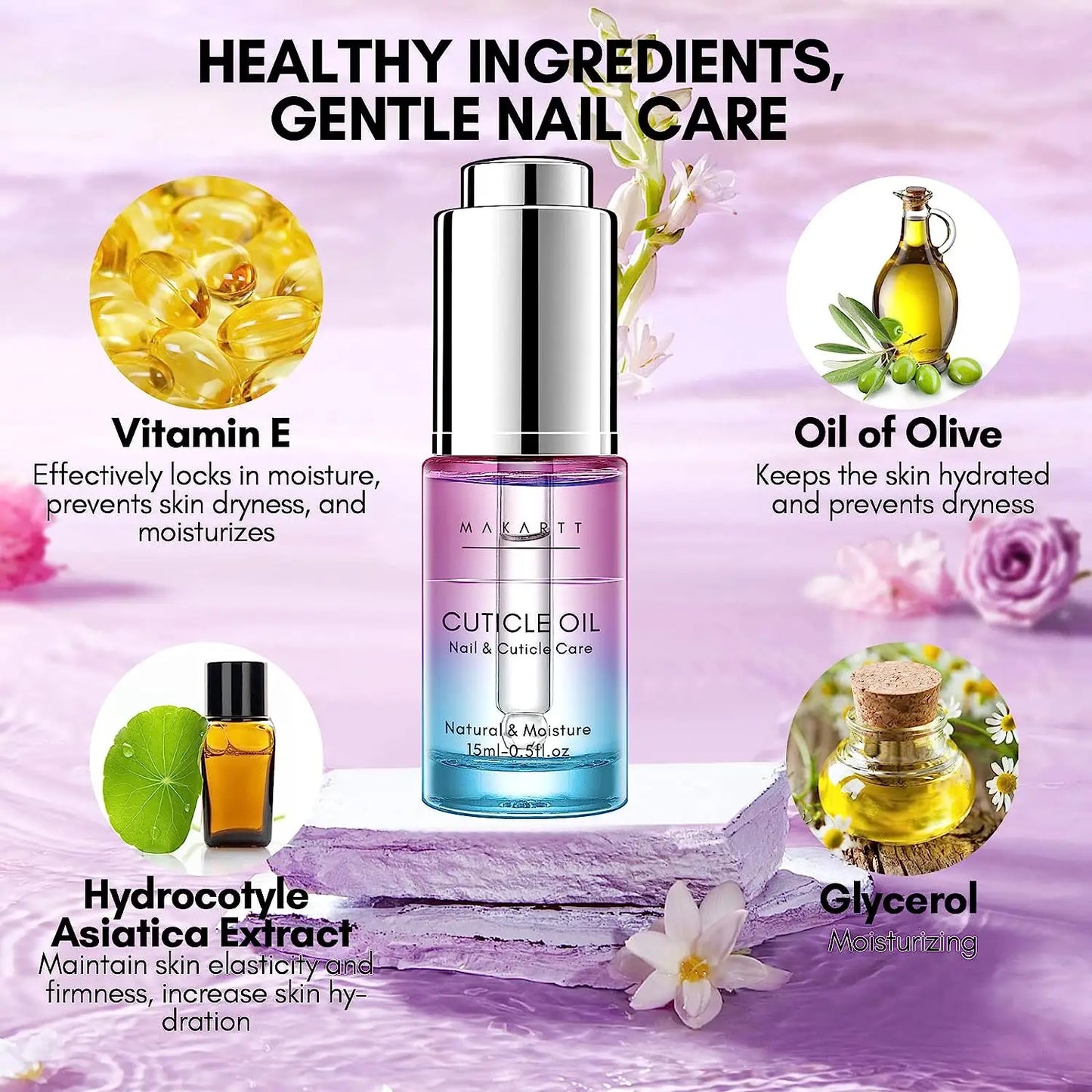 Makartt 15ML Cuticle Oil - Nail Care & Growth Treatment