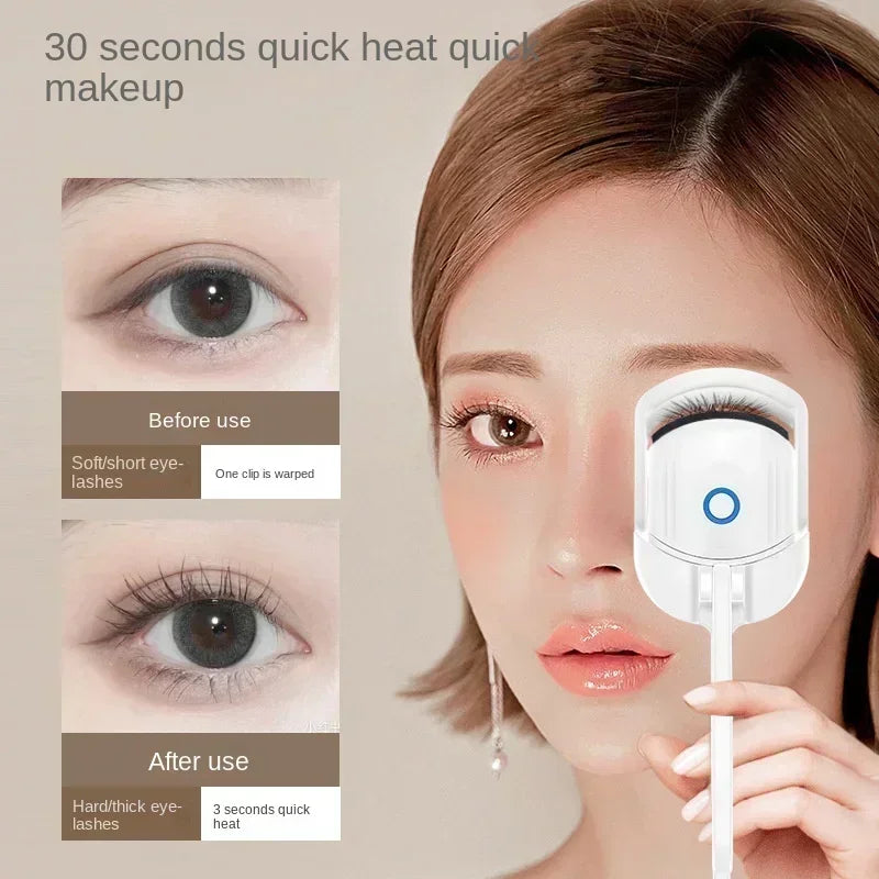 USB Electric Eyelash Curler - Fast Heating & Lasting Curl