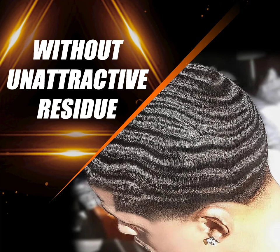 "3.5oz Wave Pomade Kit Biotin Hair Wax Gel for Strong Hold & Scalp Nourishing"