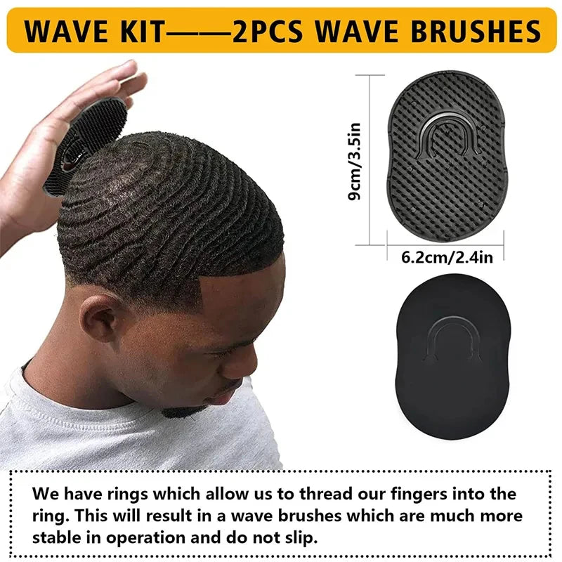 "3.5oz Wave Pomade Kit Biotin Hair Wax Gel for Strong Hold & Scalp Nourishing"