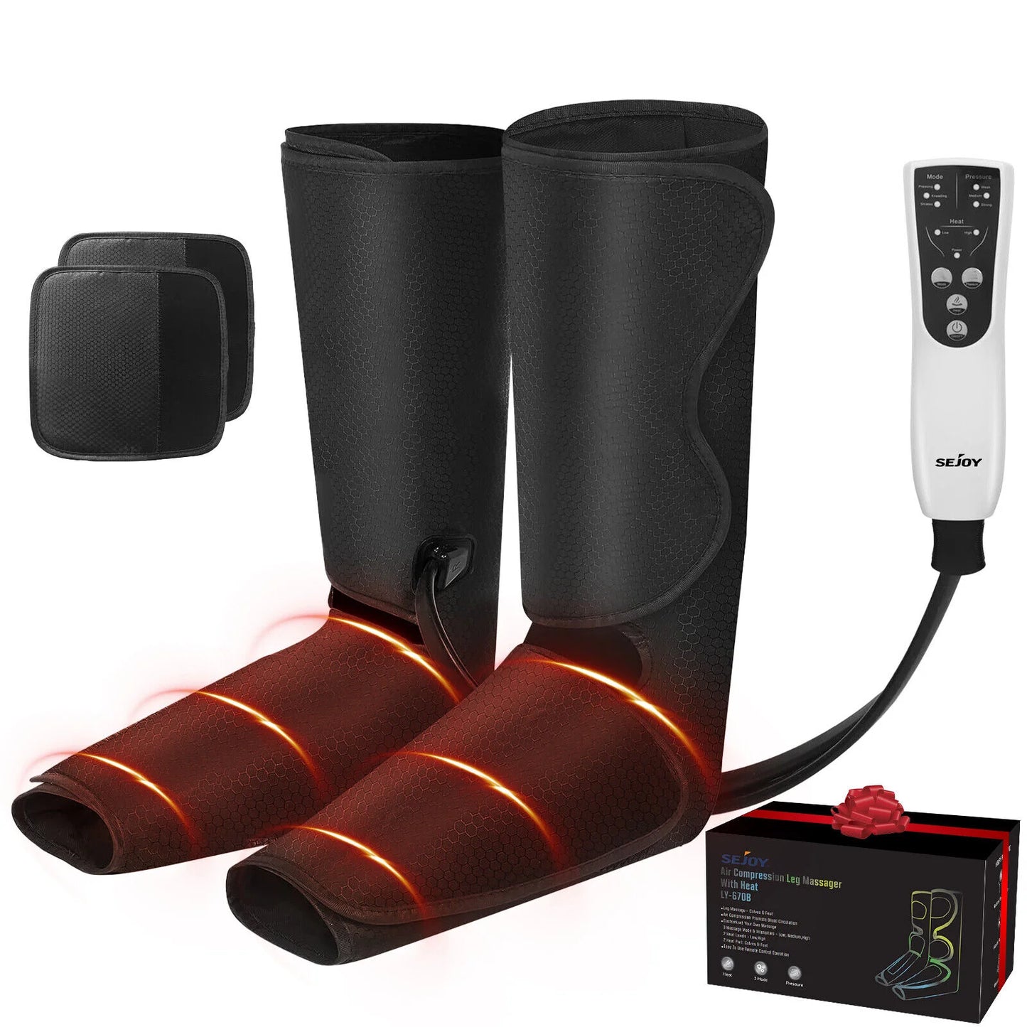 Glowbia | Leg & Foot Massager with Heat for Pain Relief & Circulation