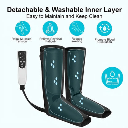 Glowbia | Leg & Foot Massager with Heat for Pain Relief & Circulation