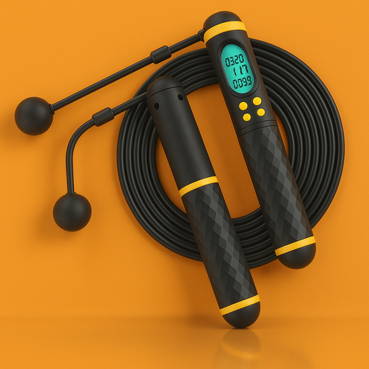 "2-in-1 Multifun Skipping Rope with Digital Counter & Non-slip Handles"